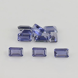 Natural 5x3x2.4mm Faceted Octagon Iolite