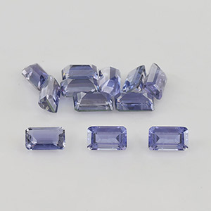 Natural 5x3x2.2mm Faceted Octagon Iolite