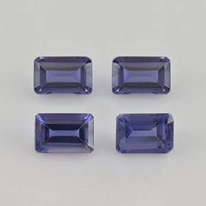 Natural 6x4x3.3mm Faceted Octagon Iolite