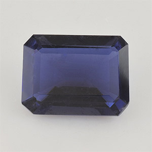 Natural 9x7x3.9mm Faceted Octagon Iolite