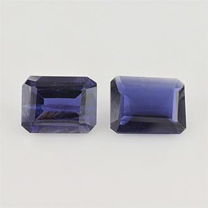 Natural 9x7x4.7mm Faceted Octagon Iolite