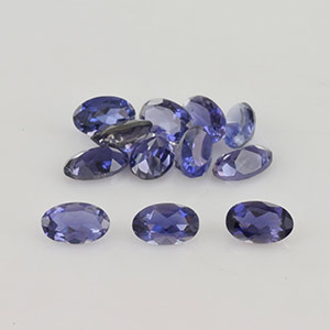 Natural 5x3x2.10mm Faceted Oval Iolite