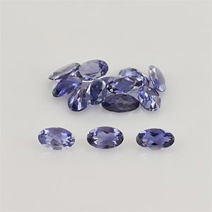 Natural 5x3x2mm Faceted Oval Iolite