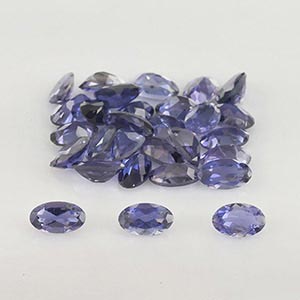 Natural 5x3x2mm Faceted Oval Iolite