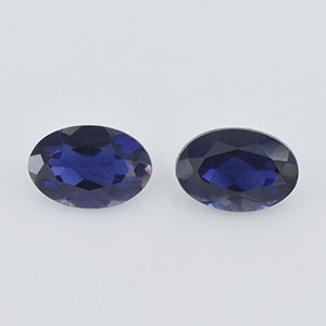 Natural 6x4x2.6mm Faceted Oval Iolite