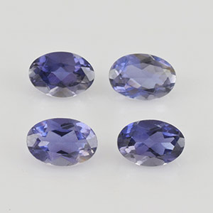 Natural 6x4x3mm Faceted Oval Iolite