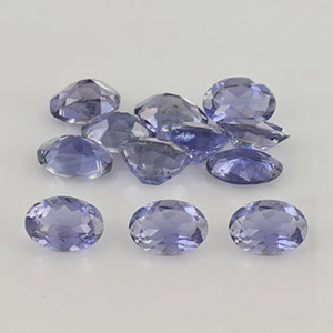 Natural 7x5x3.4mm Faceted Oval Iolite