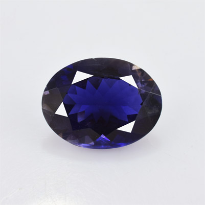 Natural 11.8x9x5.4mm Faceted Oval Iolite