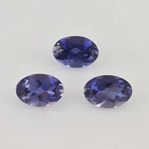 Natural 6x4x3.2mm Faceted Oval Iolite