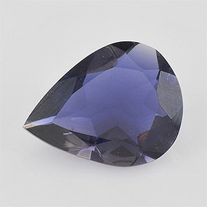 Natural 9x7x3.10mm Faceted Pear Iolite