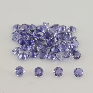 Natural 3.5x3.5x2mm Faceted Round Iolite