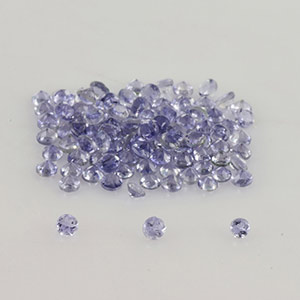 Natural 1.5x1.5x1.2mm Faceted Round Iolite