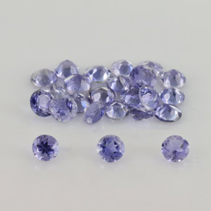 Natural 3.5x3.5x1.9mm Faceted Round Iolite