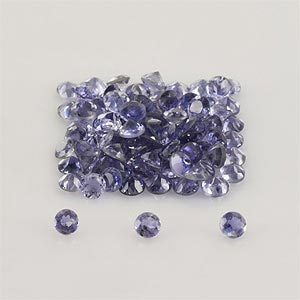 Natural 2.5x2.5x1.7mm Faceted Round Iolite