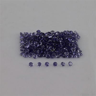 Natural 1.8x1.8x1.3mm Faceted Round Iolite