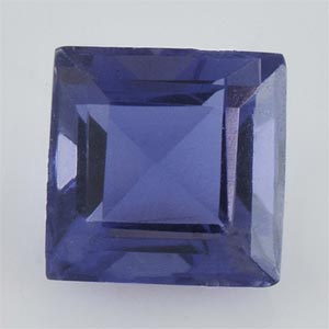 Natural 4.5x4.5x3.3mm Faceted Square Iolite