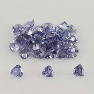 Natural 3x3x2mm Faceted Trillion Iolite