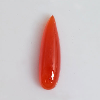 Natural 21x6x5mm Cabochon Pear Onyx