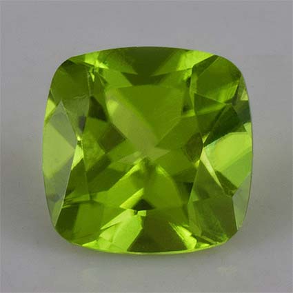 Natural 8.3x8.3x5.4mm Faceted Cushion Peridot