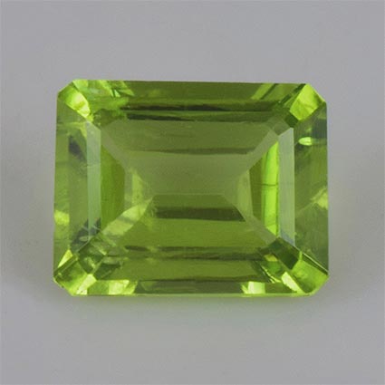 Natural 9.6x7.6x4.8mm Faceted Octagon Peridot