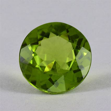 Natural 10.2x10.2x5.4mm Faceted Round Peridot