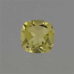 Natural 10x10x5.8mm Faceted Cushion Lemon Quartz