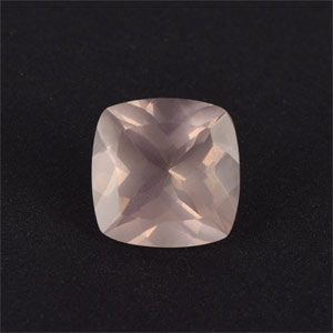 Natural 12x12x7.5mm Faceted Cushion Rose Quartz