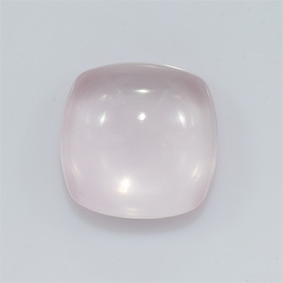 Natural 16x16x7.8mm Cabochon Cushion Rose Quartz