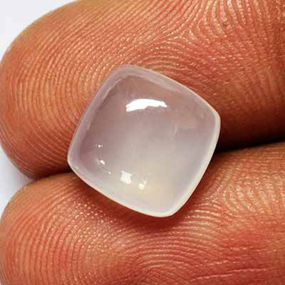 Natural 10x10x4.8mm Cabochon Cushion Quartz