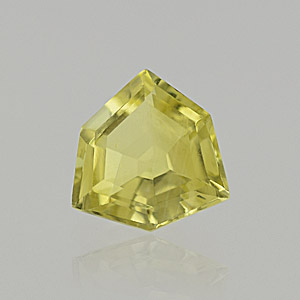 Natural 12x12x6.4mm Faceted Fancy Lemon Quartz