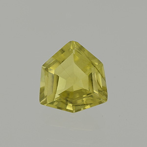 Natural 12x12x6.4mm Faceted Fancy Lemon Quartz