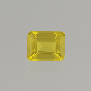 Natural 10x8x5.8mm Faceted Octagon Lemon Quartz