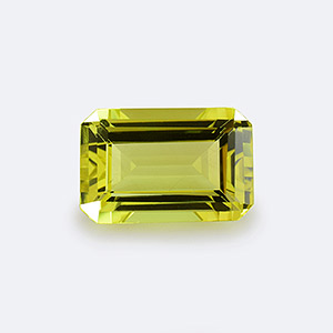 Natural 12x8x5.4mm Faceted Octagon Lemon Quartz