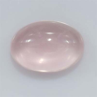 Natural 14x10x6.2mm Cabochon Oval Rose Quartz