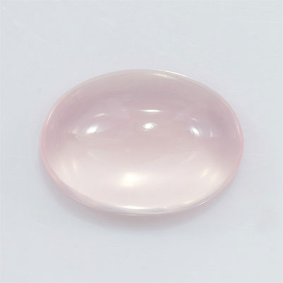 Natural 18x13x7.5mm Cabochon Oval Rose Quartz