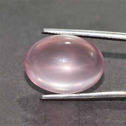 Natural 16.3x12x7.6mm Cabochon Oval Rose Quartz