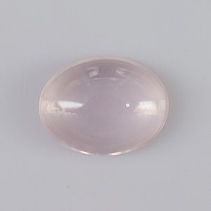 Natural 15.6x12x6.2mm Cabochon Oval Rose Quartz