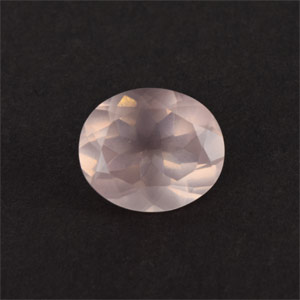 Natural 14x12x7.6mm Faceted Oval Rose Quartz