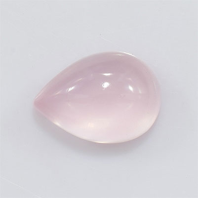 Natural 14x10x6.6mm Cabochon Pear Rose Quartz