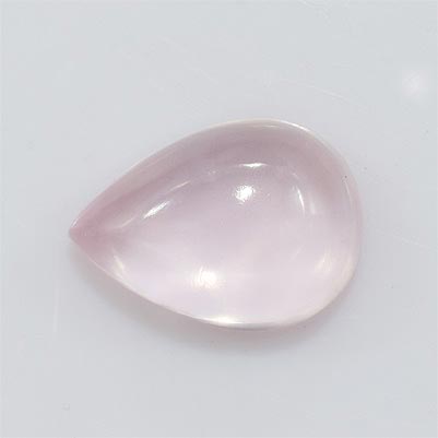 Natural 14x10x5.8mm Cabochon Pear Rose Quartz