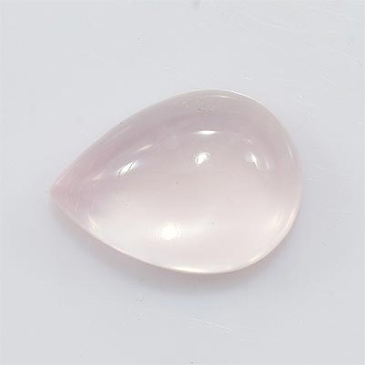 Natural 14x10x6mm Cabochon Pear Rose Quartz