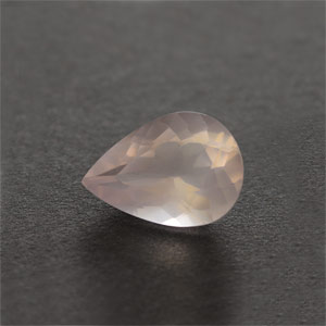 Natural 14x10x6.5mm Faceted Pear Rose Quartz