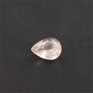 Natural 16x12x8.4mm Faceted Pear Rose Quartz