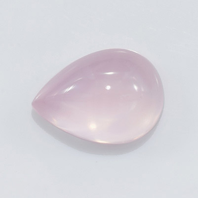 Natural 18x13x8.2mm Cabochon Pear Rose Quartz