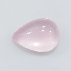 Natural 18x13x7.3mm Cabochon Pear Rose Quartz