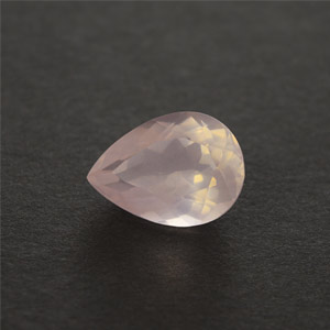 Natural 18x13x9.5mm Faceted Pear Rose Quartz