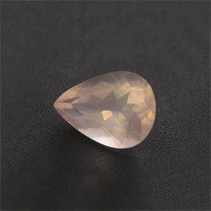 Natural 18x13x9.5mm Faceted Pear Rose Quartz