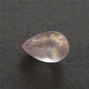 Natural 12x8x5.5mm Faceted Pear Rose Quartz