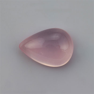 Natural 17.9x12.8x6.7mm Cabochon Pear Rose Quartz