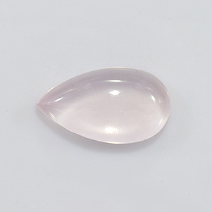 Natural 25x14.40x8mm Cabochon Pear Rose Quartz